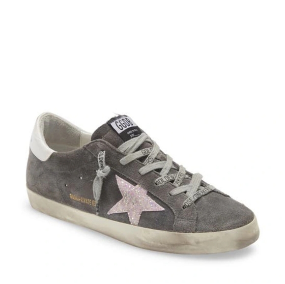 New Golden Goose Super-Star Glitter Low Top Sneaker - Picture 1 of 8
